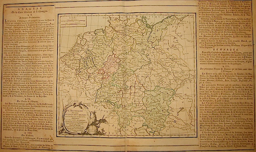Brion de la Tour Louis - Desnos Louis Charles L'Alemagne diviséè en tous ses Cercles... 1766 Paris
